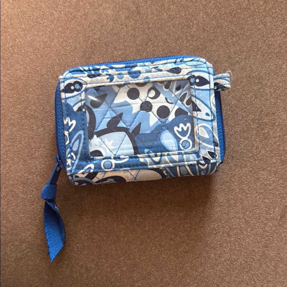 Vera Bradley Quilted Blue Floral Wallet